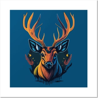 Deer Portrait Posters and Art